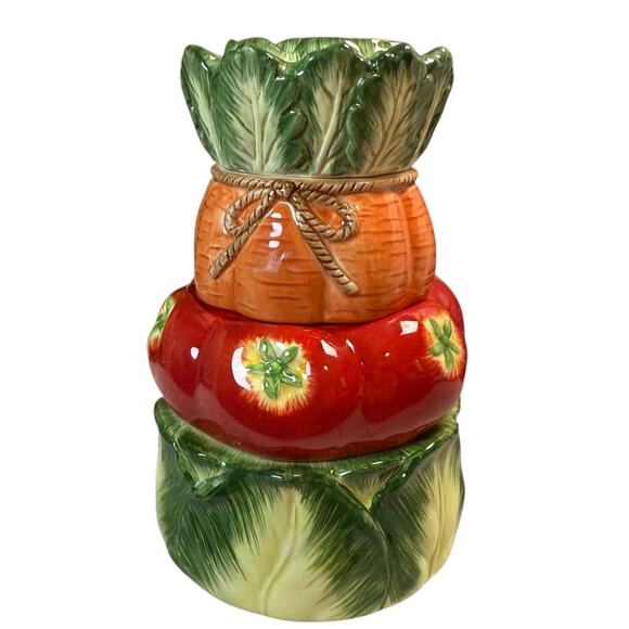 VTG Fitz and Floyd Stackable Measuring Cup 2004 Retired Set Le Marche See Flaw - Picture 2 of 8